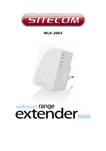 Manual Sitecom WLX-2003 Range Extender