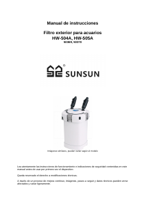 Manual de uso Sunsun HW-505A Filtro de acuario