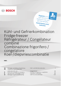 Bedienungsanleitung Bosch KAD92SB30 Kühl-gefrierkombination