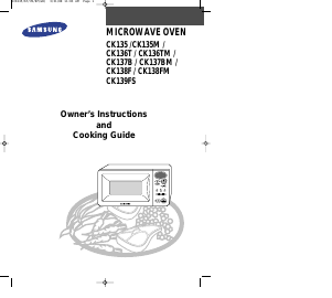 Manual Samsung CK139FS Microwave