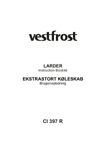 Brugsanvisning Vestfrost CI 397 R Køleskab