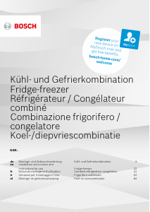 Bedienungsanleitung Bosch KAN92LB35 Kühl-gefrierkombination