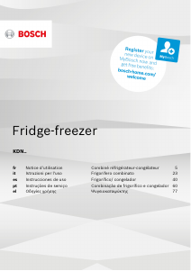 Manuale Bosch KDN46NW20N Frigorifero-congelatore