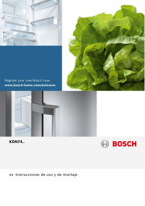 Manual de uso Bosch KDN74AL20N Frigorífico combinado