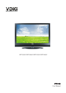 Manual VDigi DTV26LV LCD Television