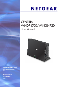 Manual Netgear WNDR4700 Centria Router