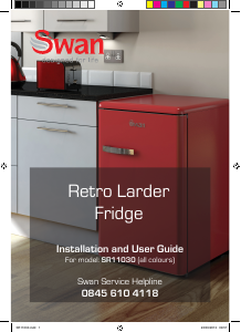 Manual Swan SR11030WRN Refrigerator