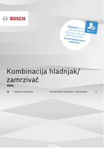 Priručnik Bosch KGN392IDA Frižider – zamrzivač