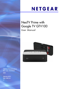 Handleiding Netgear GTV100 NeoTV Prime Mediaspeler