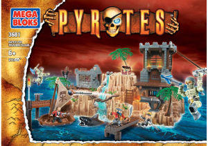 Manuale Mega Bloks set 3681 Pyrates La battaglia per l'isola del tesoro