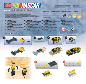 Handleiding Mega Bloks set 9974 Nascar Matt Kenseth