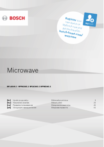 Руководство Bosch BFL634GB1 Микроволновая печь