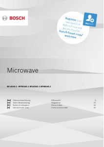 Bedienungsanleitung Bosch BFR634GW1 Mikrowelle