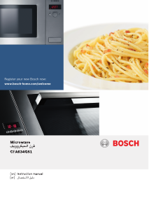 Manual Bosch CFA634GS1 Microwave