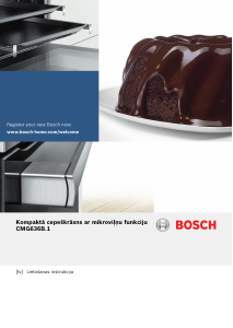 Rokasgrāmata Bosch CMG636BS1 Mikroviļņu krāsns