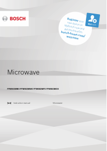 Manual Bosch FFM553MF0 Microwave