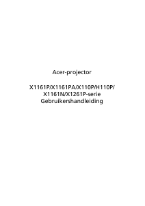 Handleiding Acer D111 Beamer
