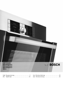 Brugsanvisning Bosch HMT72G650 Mikroovn