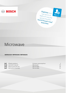 Manual Bosch HMT84G461 Microwave