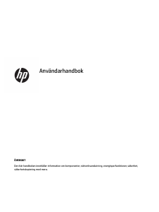 Bruksanvisning HP ProBook 630 G8 Bärbar dator