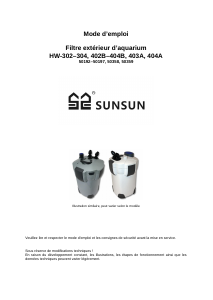 Mode d’emploi Sunsun HW-404A Filtre aquarium