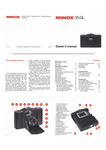 Manual Minox 35 GL Camera
