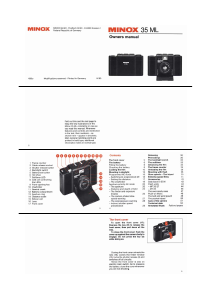 Handleiding Minox 35 ML Camera