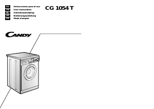 Bedienungsanleitung Candy CG 1054 T Waschmaschine