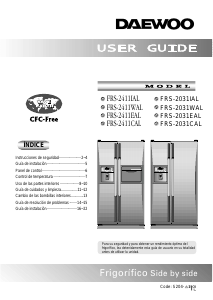 Manual de uso Daewoo FRS-2411CAL Frigorífico combinado
