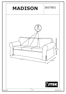 Bruksanvisning JYSK Beder (3 seat) Sofa