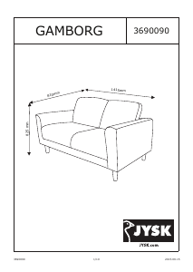 Посібник JYSK Gambord (2 seat) Диван