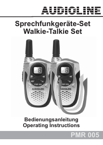 Bedienungsanleitung Audioline PMR 005 Walkie-talkie