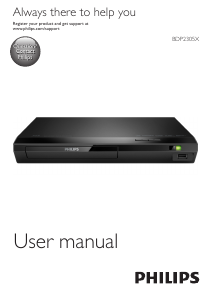 Manual Philips BDP2305X Blu-ray Player