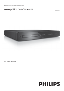 Manual Philips BDP3000X Blu-ray Player