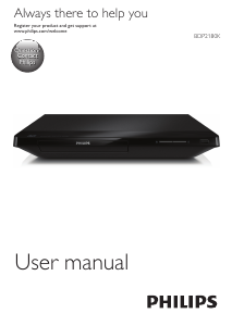 Manual Philips BDP2180X Blu-ray Player