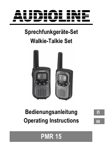 Manual Audioline PMR 15 Walkie-talkie