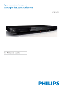 Manual Philips BDP3150 Blu-ray Player