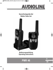 Bedienungsanleitung Audioline PMR 46 Walkie-talkie