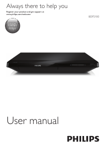 Manual Philips BDP2100X Blu-ray Player