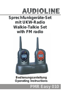 Manual Audioline PMR Easy 010 Walkie-talkie