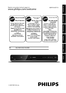Manual Philips BDP7310 Blu-ray Player