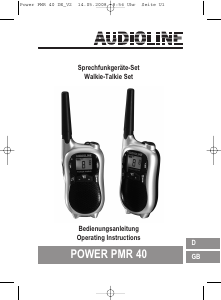 Handleiding Audioline Power PMR 40 Walkie-talkie