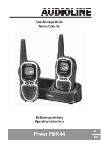 Manual Audioline Power PMR 44 Walkie-talkie