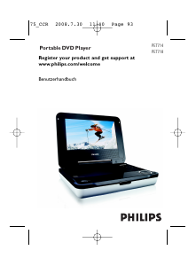 Bedienungsanleitung Philips PET714 DVD-player