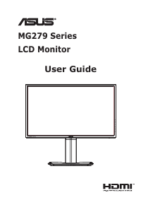 Manual Asus MG279 LCD Monitor