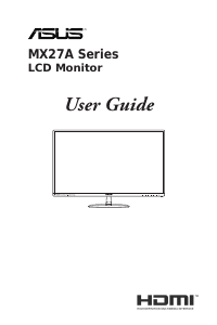 Manual Asus MX27A LCD Monitor