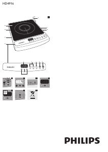 Manual Philips HD4916 Hob