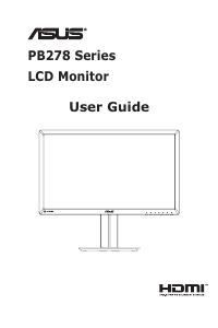 Manual Asus PB278 LCD Monitor