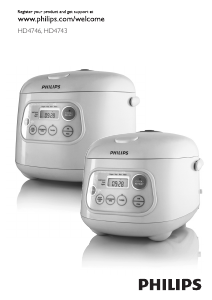 Manual Philips HD4743 Rice Cooker