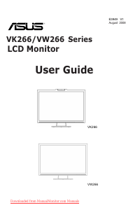 Manual Asus VK266 LCD Monitor